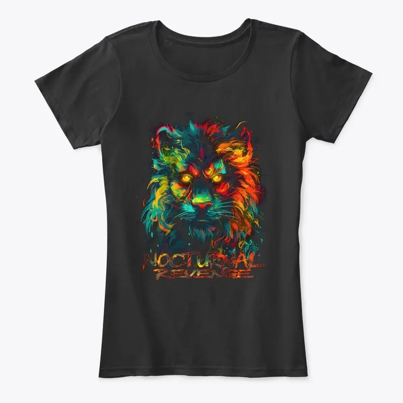 Nocturnal Revenge Abstract Lion 